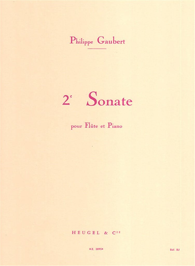 Seconde Sonate pour flûte et piano
